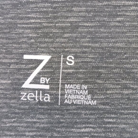 #153 3/$18 - Zella Green/Gray V Neck Long Sleeve Top Size Small - Picture 4 of 4